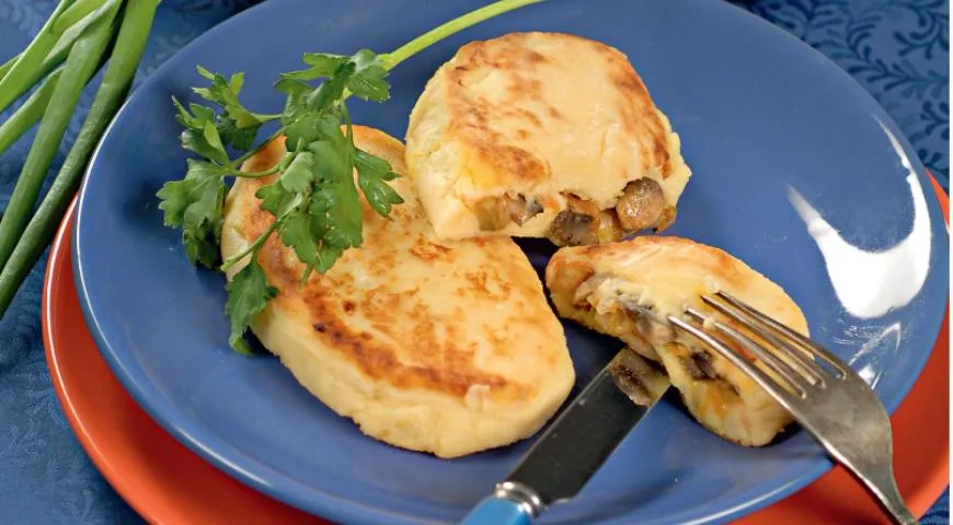 Зразы с капустой и грибами