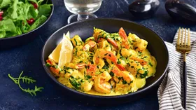 Рецепты с фруктами, сливочным маслом и креветками