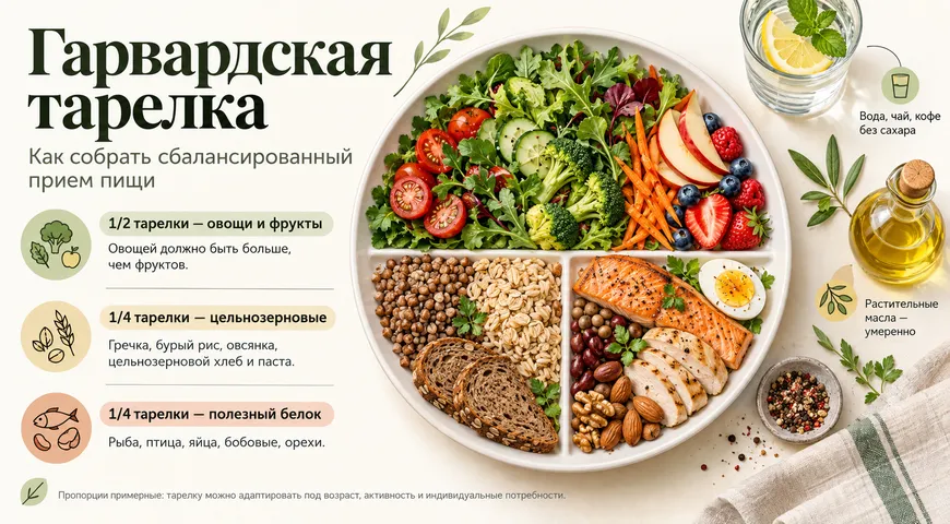 Так наглядно выглядит «гарвардская тарелка»