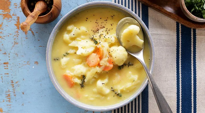 Суп из белокочанной и цветной капусты пошаговый рецепт с видео и фото – Европейская кухня: Супы