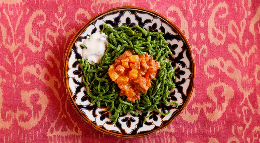 Шивит-ош — традиционное блюдо хорезмской кухни