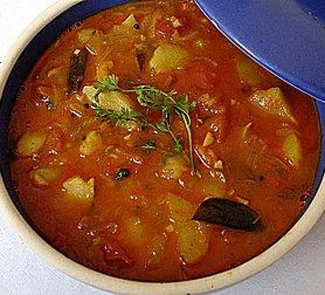 Potato Tomato Curry