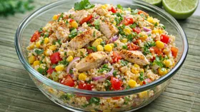 Салат с кускусом и курицей