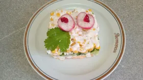 Салат с крабами