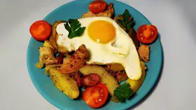 Рецепты на завтрак с картофелем и мясом
