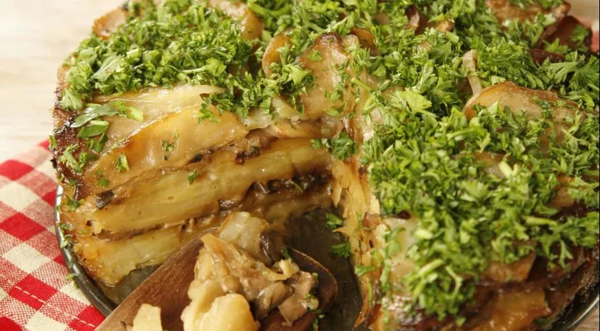 Грибной торт