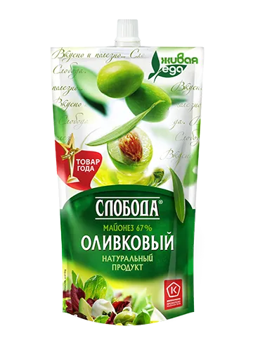 Майонез СЛОБОДА Оливковый 67% 400мл