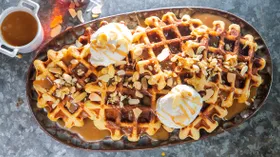 Вафли  с фруктами