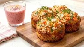 Мясные кексы с овощами
