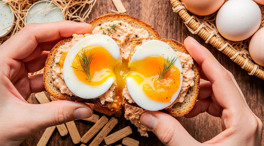  В Швеции и Норвегии яйцо в мешочек подают с рыбными паштетами