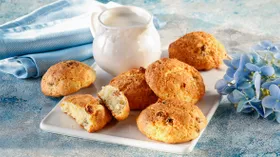 Творожное печенье с изюмом