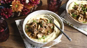 Рецепты с грибами, мукой пшеничной и сметаной