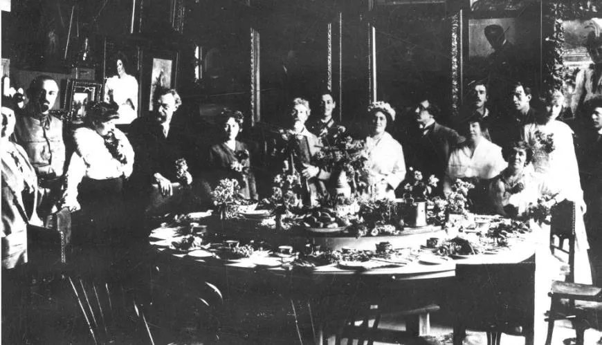 Обед у Репина в Куоккале, 1910-е годы