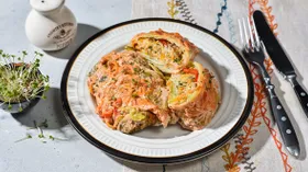 Голубцы из савойской капусты с рисом и овощами