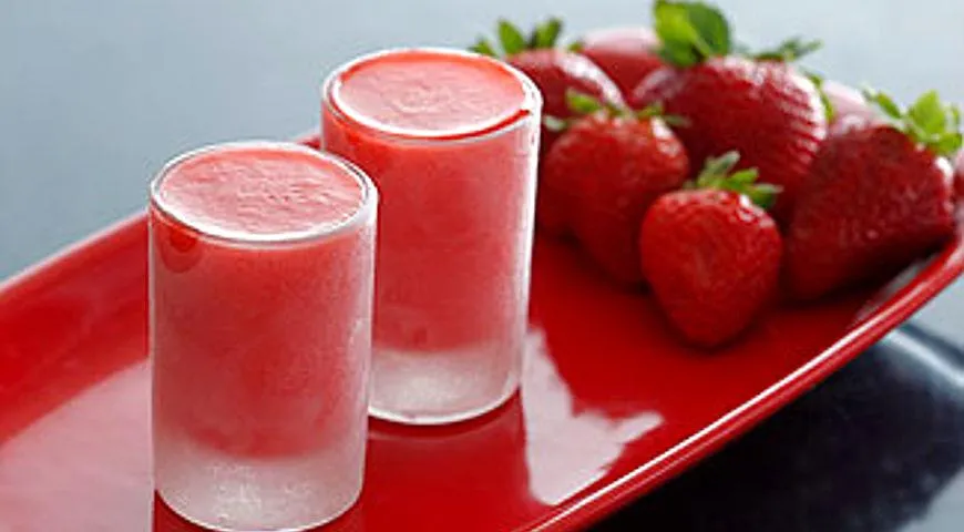 Клубника. Мороженое, сорбе, граните, мусс