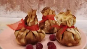 Блины фаршированные «Мешочки Деда Мороза»