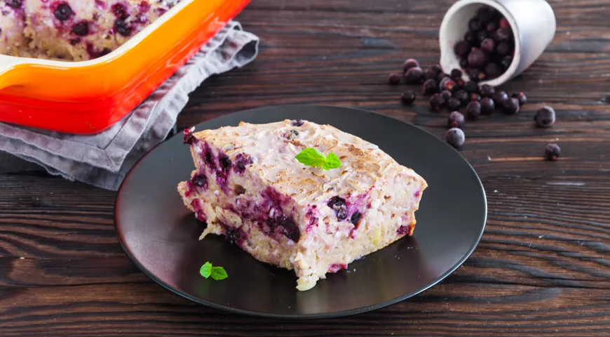 Запеканка из лапши с творогом