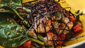 Рецепты с кунжутом, морепродуктами и огурцом