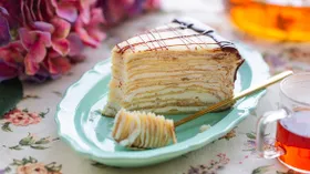 Блинный торт с кремчизом