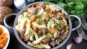 Простые рецепты с субпродуктами и макаронами