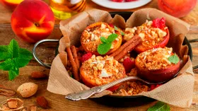 Запеченные персики в духовке