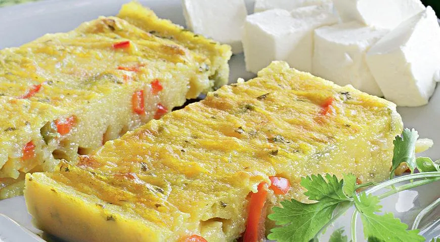 Рецепт запеканки из кукурузной крупы (сечки) с овощами