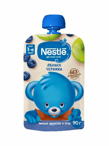 NESTLE Пюре яблоко/черника с 5 мес 90г