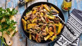 Рецепты с маслом растительным, сметаной и шампиньонами