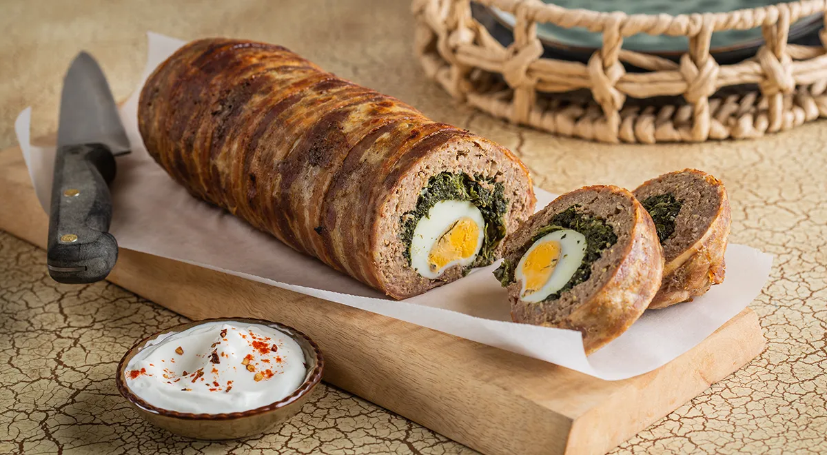 Мясной рулет "фальшивый заяц"