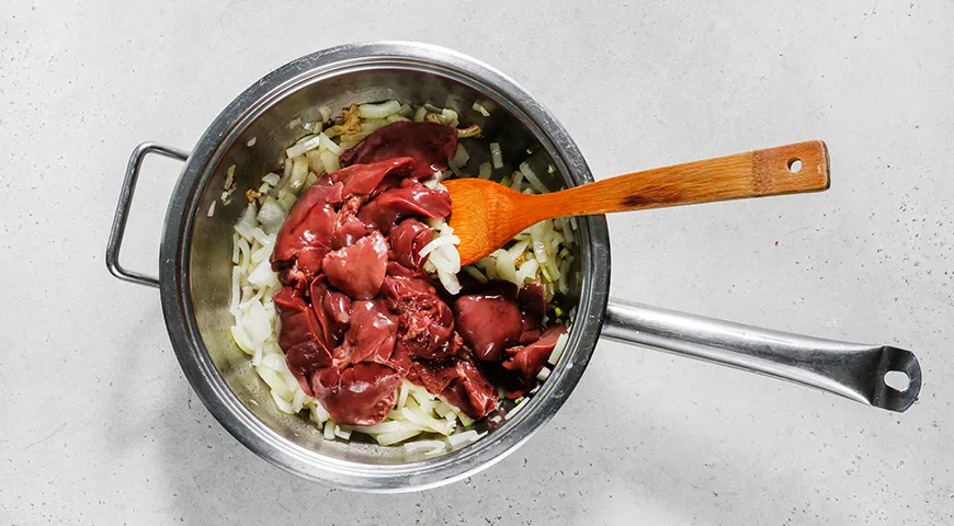 Запеканка с куриной печенью