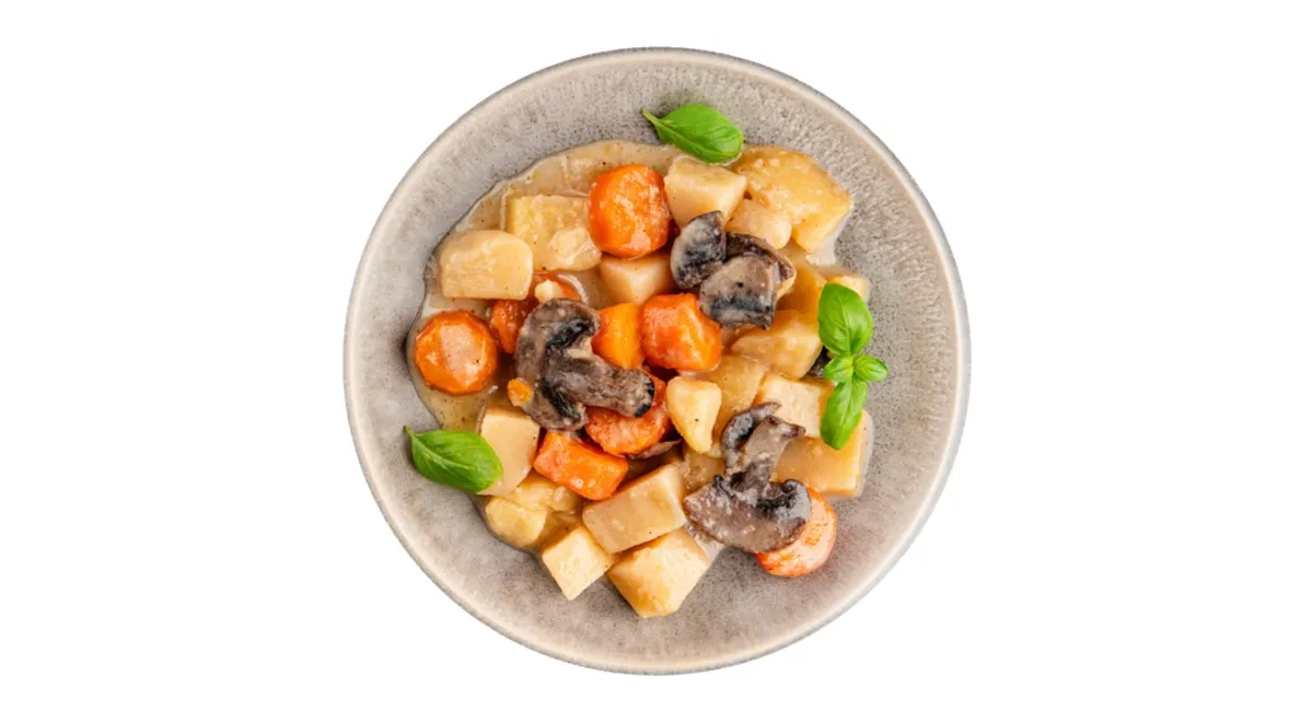 Картошка с грибами тушеная