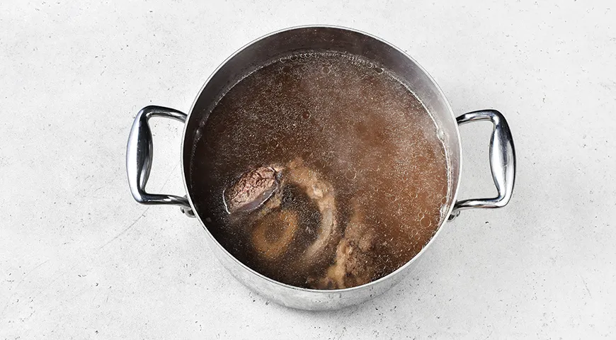 Грибной суп с мясом