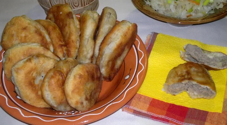 Пирожки с картошкой и печёнкой