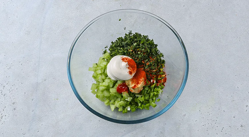 Ржаной тост с яичным салатом