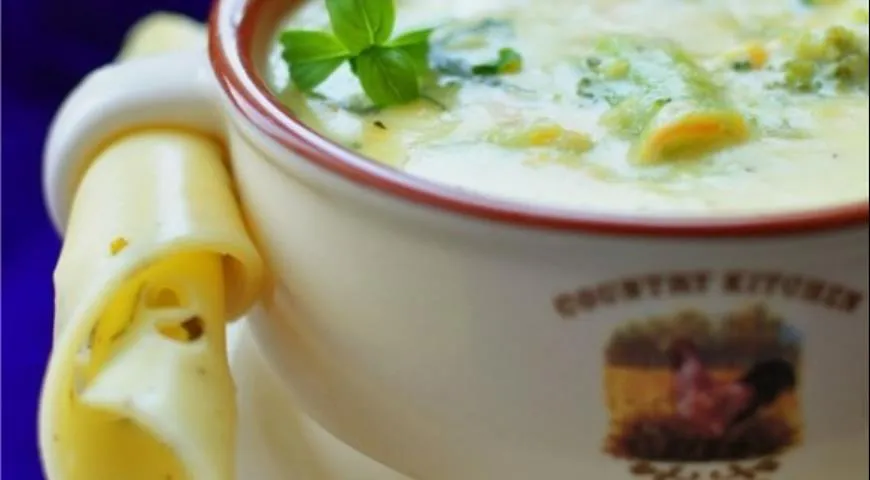 Сырный крем-суп с брокколи