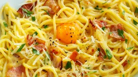 Рецепты с молочной продукцией, беконом и пастой