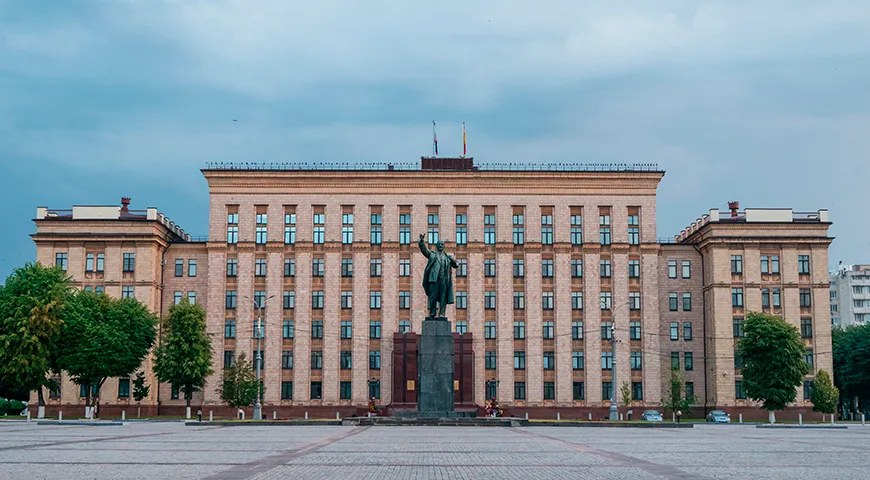Площадь Ленина в городе Воронеже