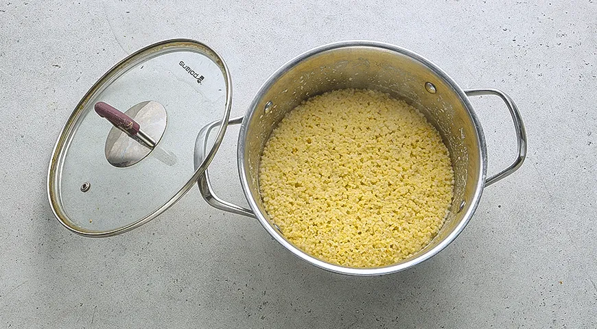 Пшенная каша с тыквой и грибами