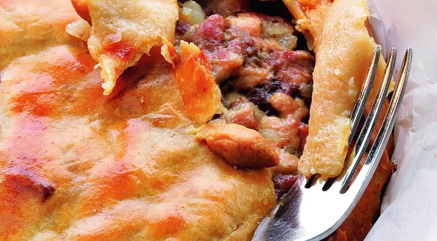 Паштет в хрустящей корочке из теста