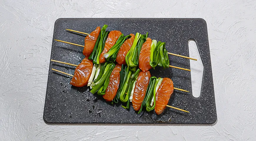 Якитори из лосося