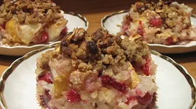 Рецепты с фруктами, грецким орехом и рисом