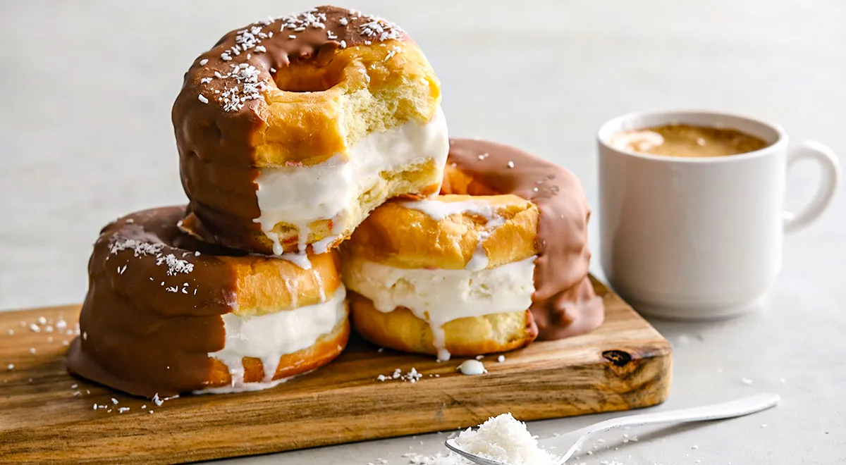 Рецепт пончиков с мороженым