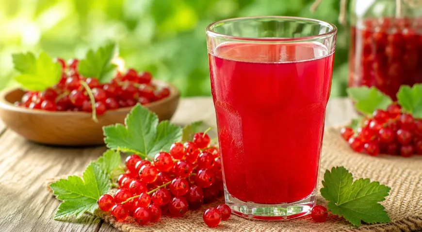 Из красной смородины лучше готовить напитки