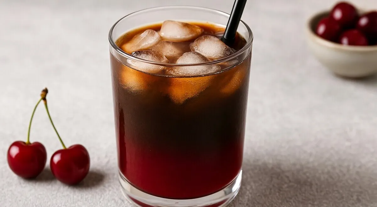 Рецепт вишневого бамбл-кофе