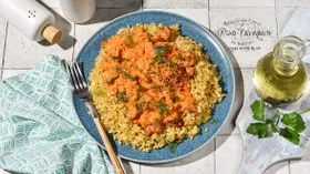 Гуляш из куриных сердечек