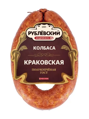 РУБЛЕВСКИЙ Колбаса Краковская ГОСТ п/к 350г