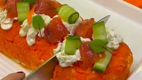 Салат «Мимоза» с горбушей