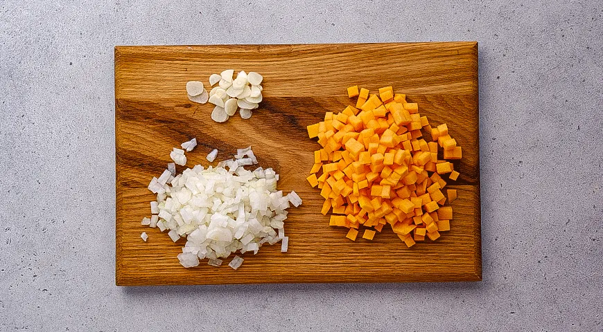 Тыквенное рагу с мини-пельменями