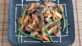 Рецепты с овощами, говядиной и фасолью