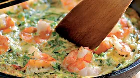 Блюдо из яиц с морепродуктами